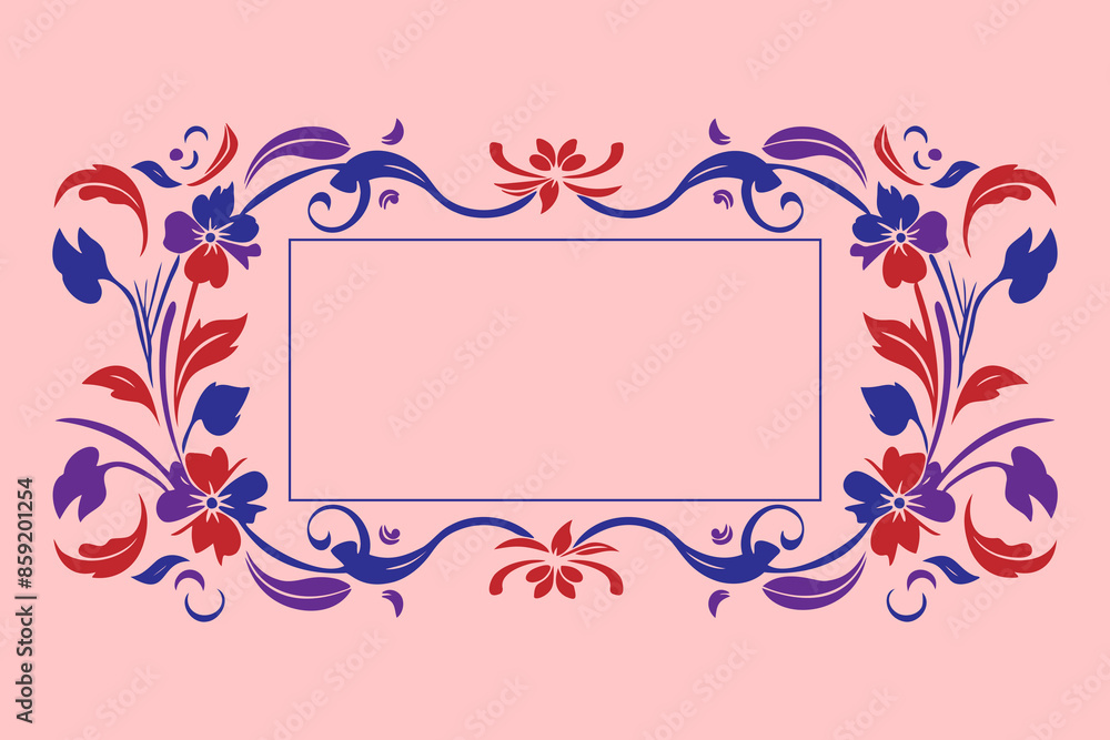 Colorful frame with leaves Colorful frame with leaves