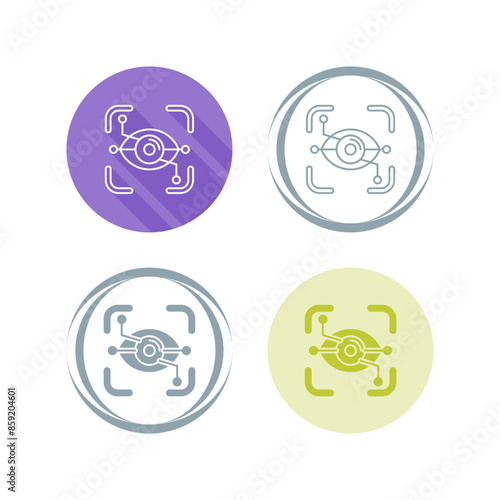 Eye Recognition Vector Icon