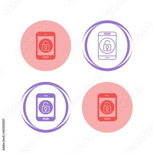 Unlock Mobile Vector Icon