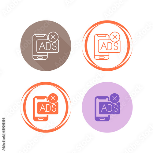 AD Block Vector Icon