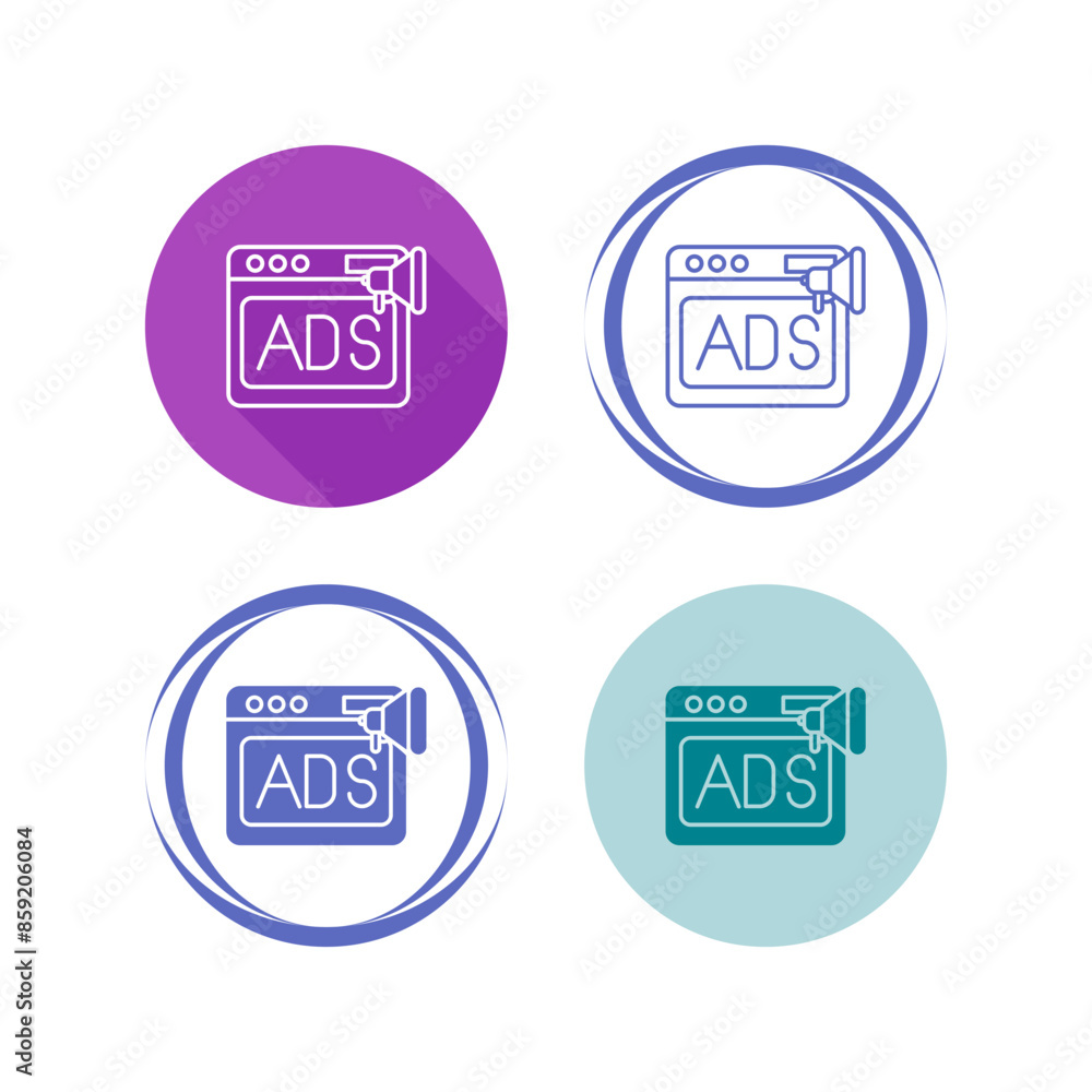 Native Advertising Vector Icon Native Advertising Vector Icon