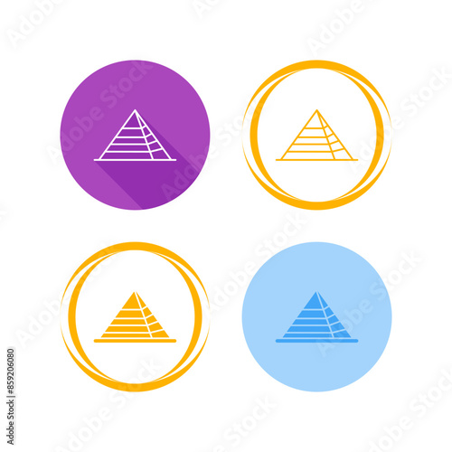 Pyramid Vector Icon