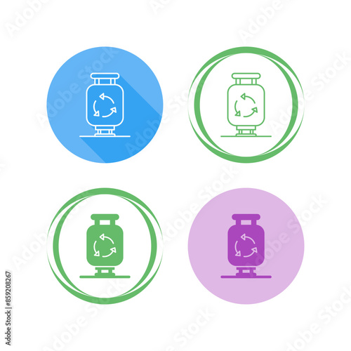 Gas Cylinder Vector Icon