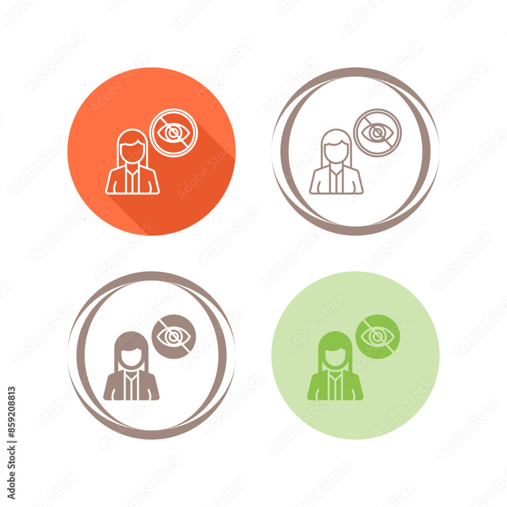 Blind Vector Icon Blind Vector Icon