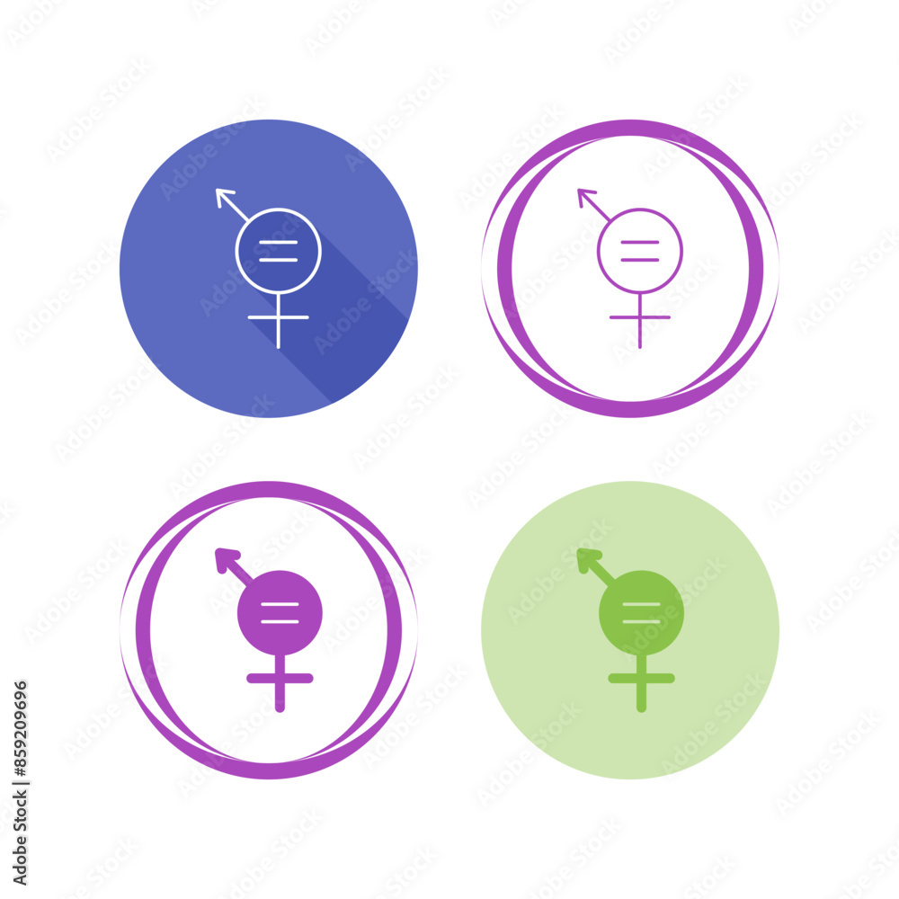 Gender Equality Vector Icon Gender Equality Vector Icon