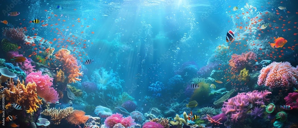 teeming with tropical fish beneath the azure waters of the Red Sea teeming with tropical fish beneath the azure waters of the Red Sea