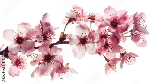 japanese cherry blossom isolated on white background