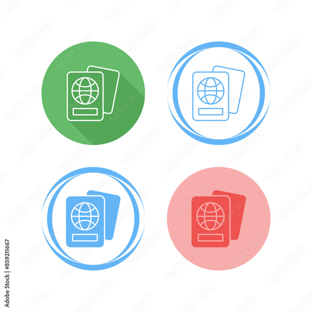 Passport Vector Icon Passport Vector Icon