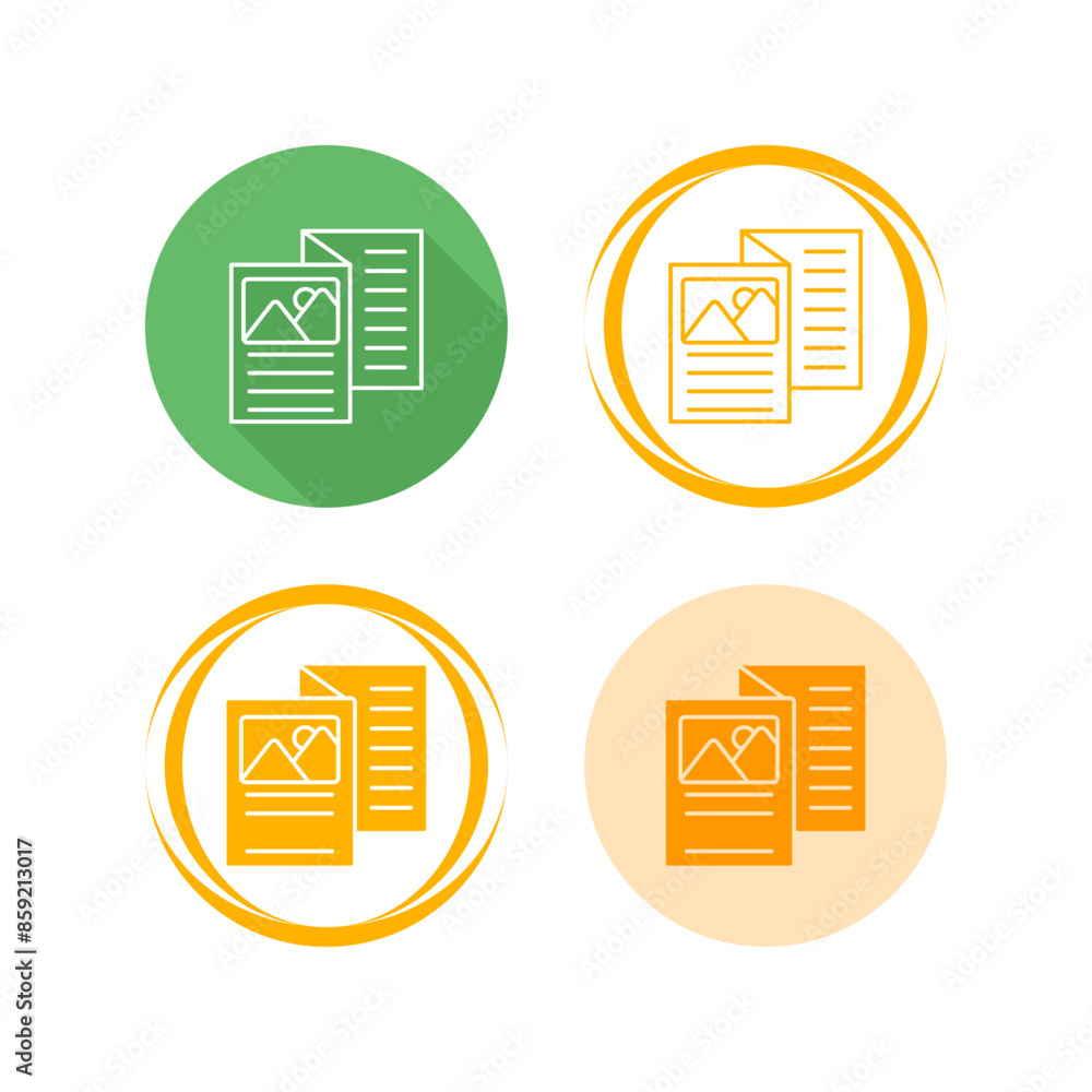 Brochure Vector Icon Brochure Vector Icon