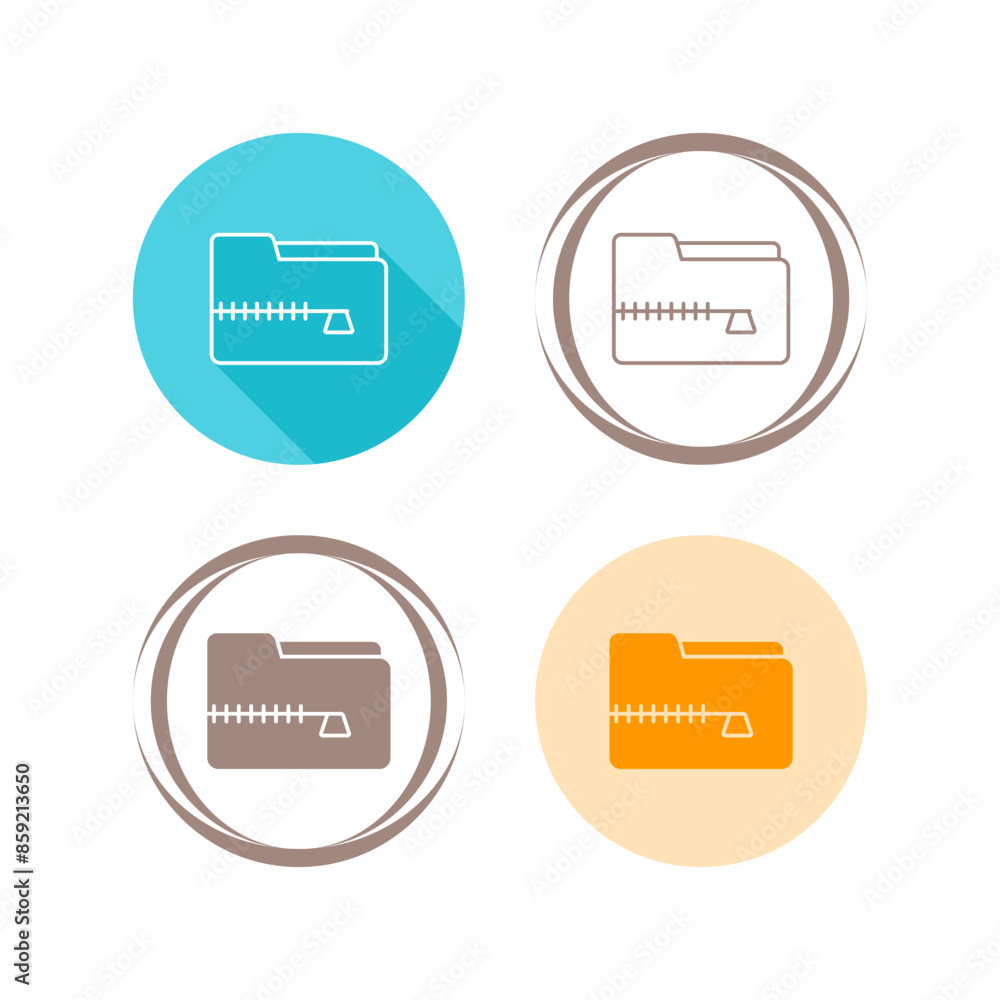 Zip File Vector Icon Zip File Vector Icon