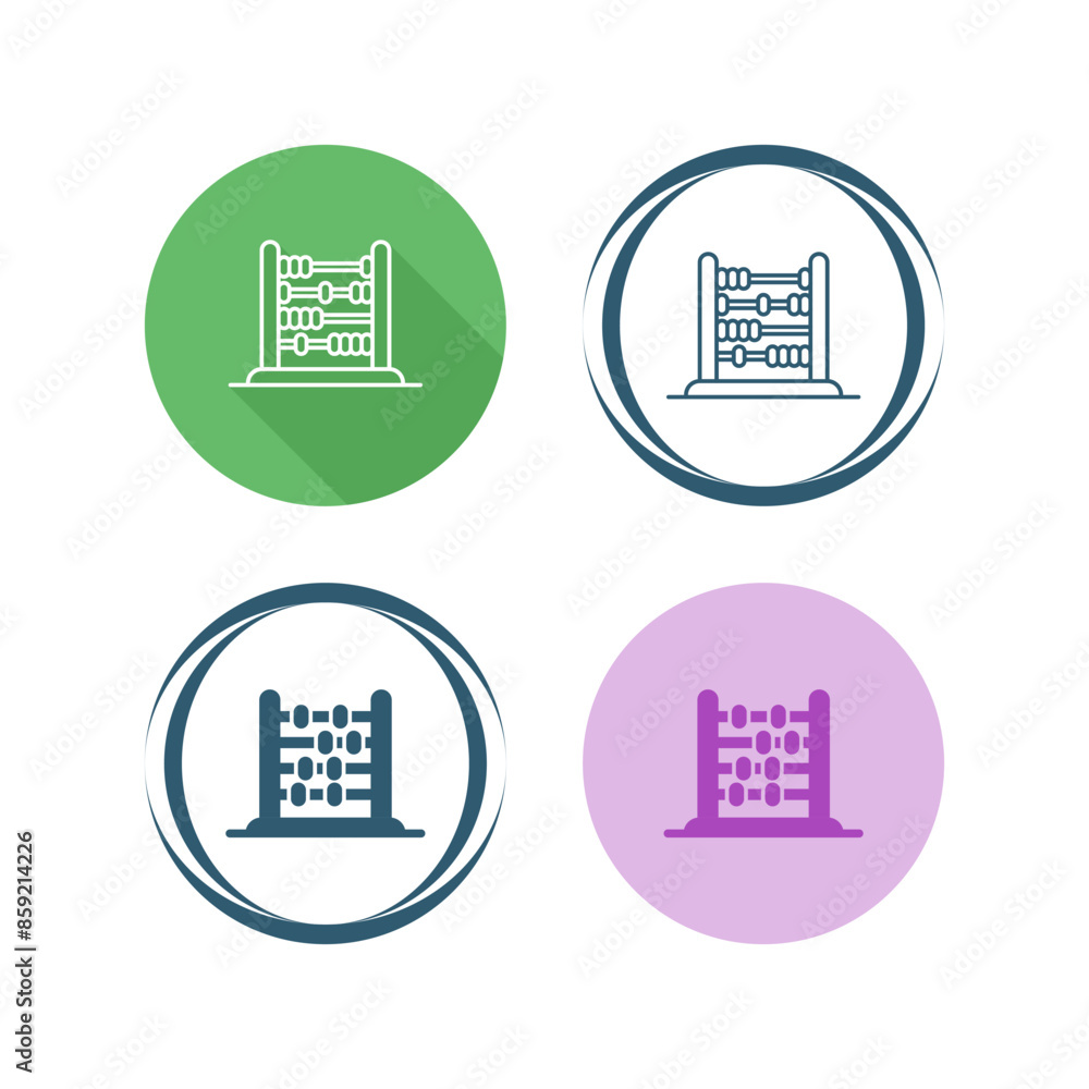 Abacus Vector Icon Abacus Vector Icon