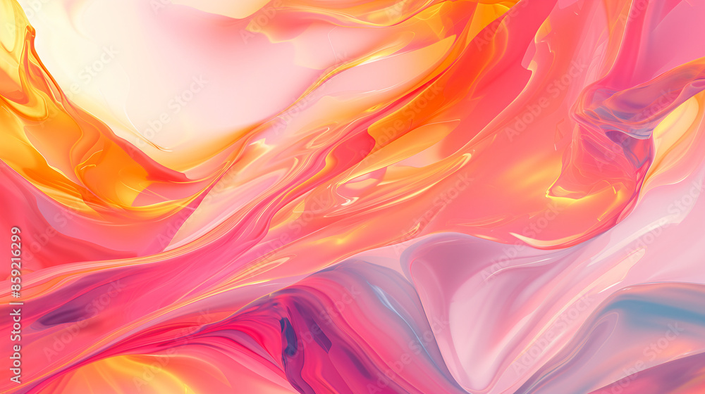 A beautiful abstract painting on a pink and orange background. A beautiful abstract painting on a pink and orange background.