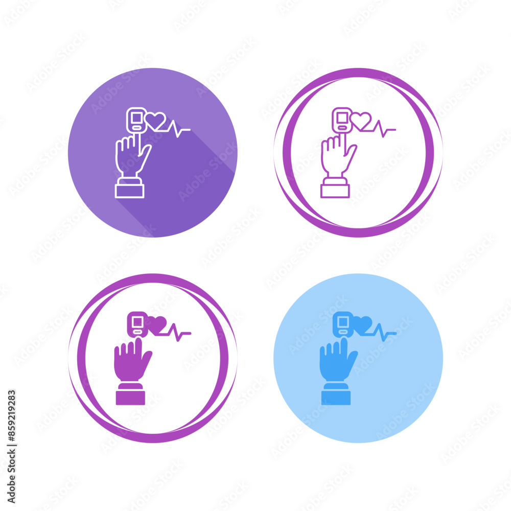 Pulse Oximeter Vector Icon Pulse Oximeter Vector Icon