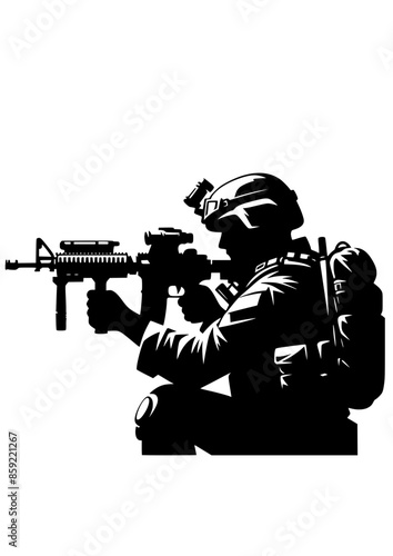 Soldier SVG, War SVG, Military SVG, Army SVG, Pistol SVG, Machine Gun SVG, Conflict SVG, Soldier Silhouette, Soldier Vector, Clipart, Cut file for Cricut SVG, JPG, PNG