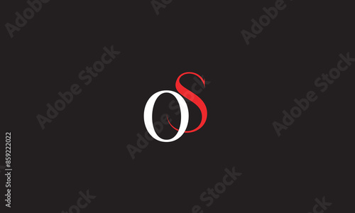 OS, SO, O, S Abstract Letters Logo Monogram	