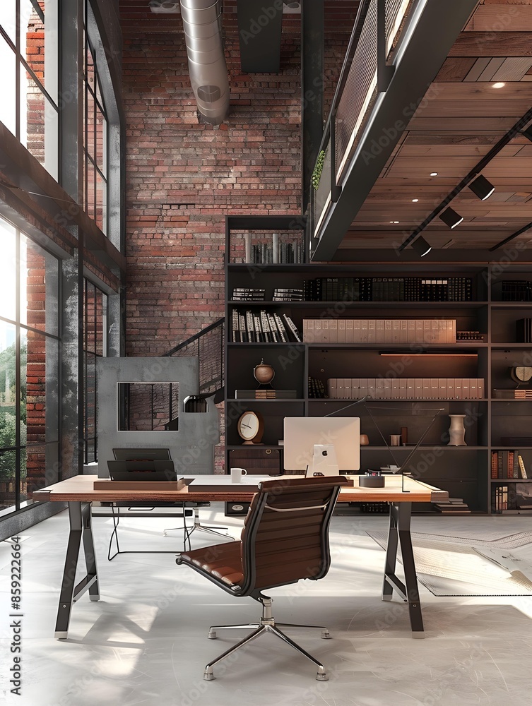 Prominent display of an ultra-wide notepad in a lofty space with high ceilings Prominent display of an ultra-wide notepad in a lofty space with high ceilings