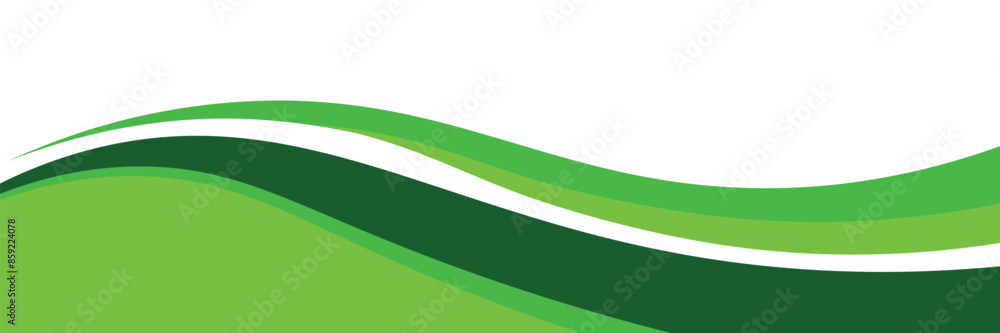 Green and white business wave banner background Green and white business wave banner background