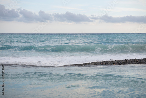 waves on the beach