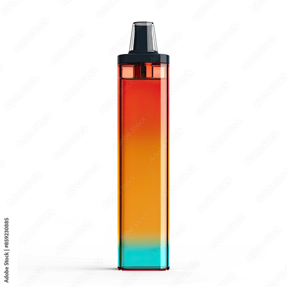 Disposable electronic cigarette with recharging isolated on white background. Disposable electronic cigarette with recharging isolated on white background.