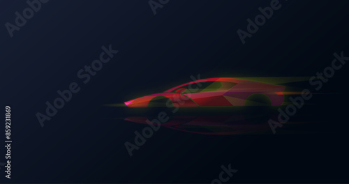 sport car in motion background