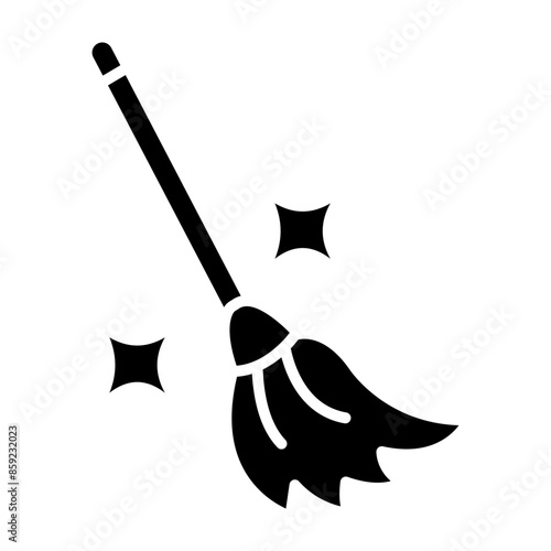 Witch Broom Glyph Icon