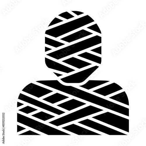 Mummy Glyph Icon