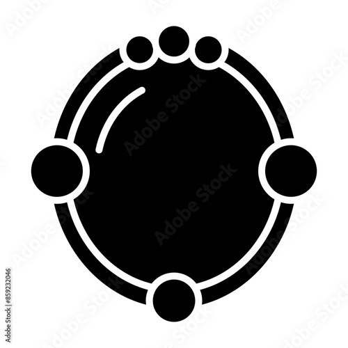 Magic Mirror Glyph Icon