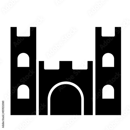 Castle Glyph Icon