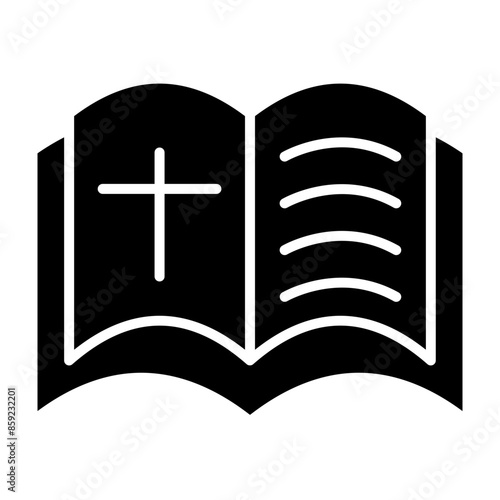 Bible Glyph Icon