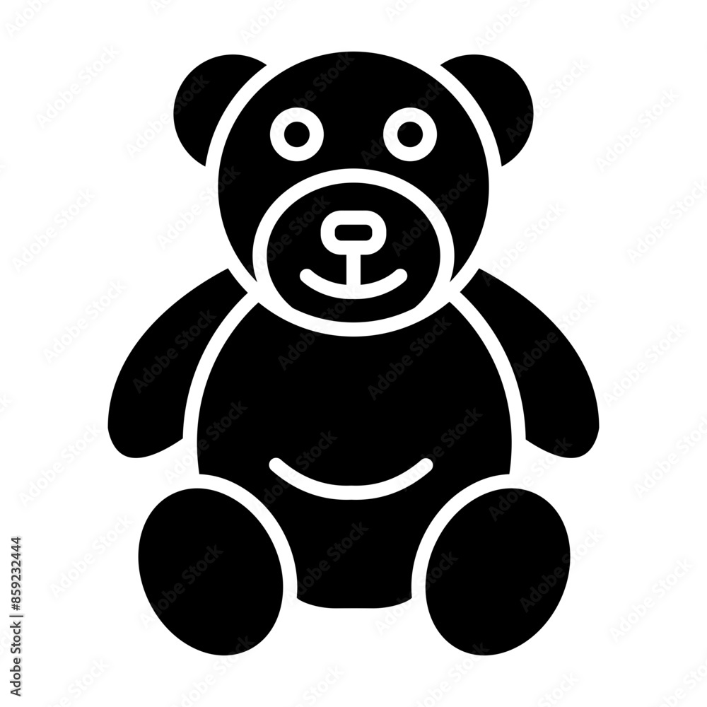 Obraz premium Bear Glyph Icon