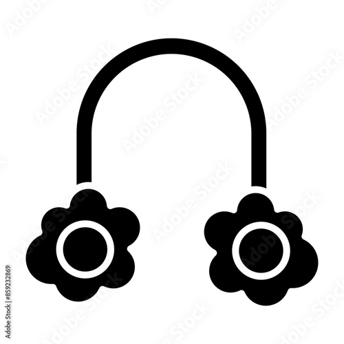 Earmuff Glyph Icon