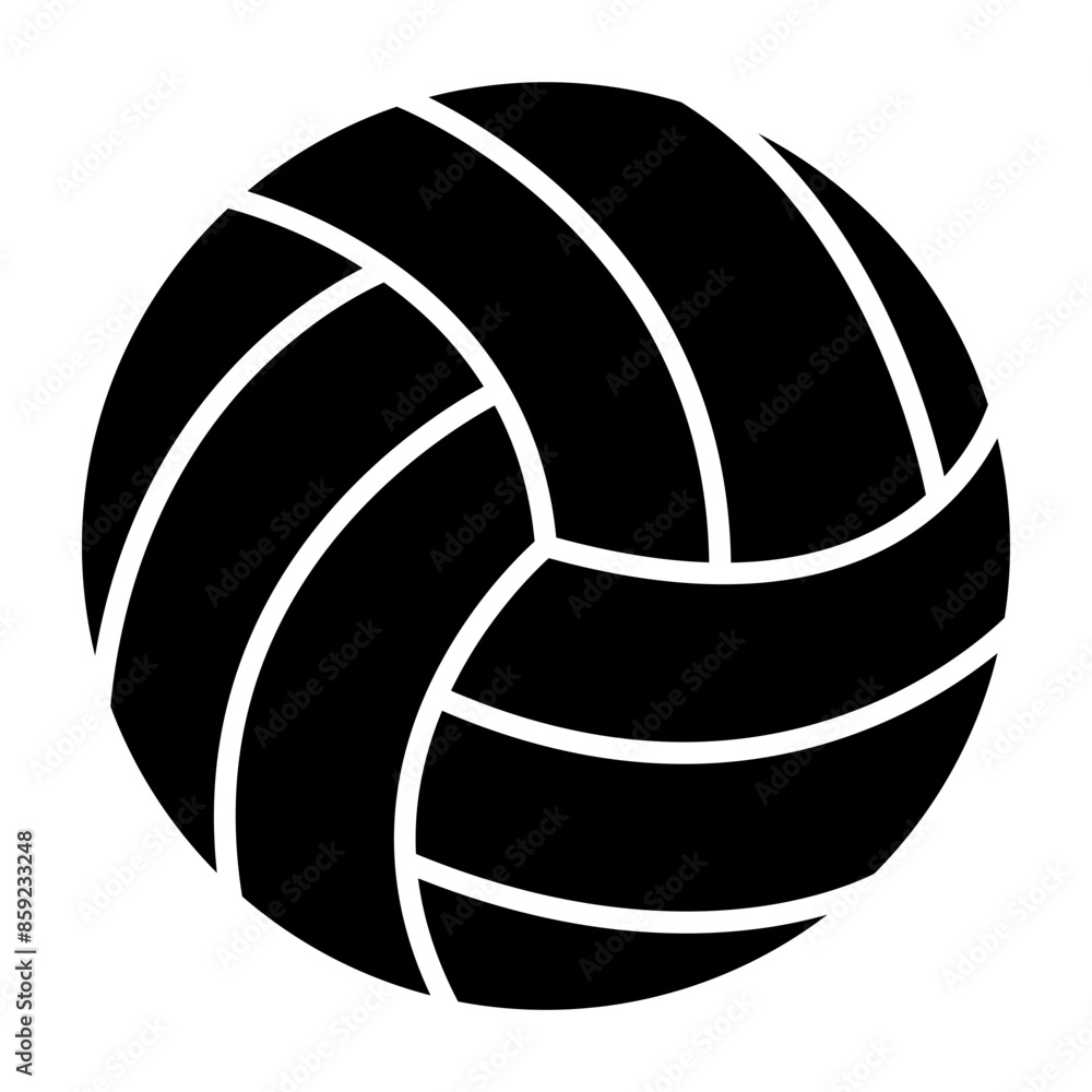 Volleyball Glyph Icon Volleyball Glyph Icon