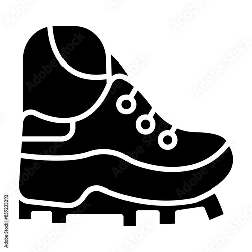Hiker Glyph Icon