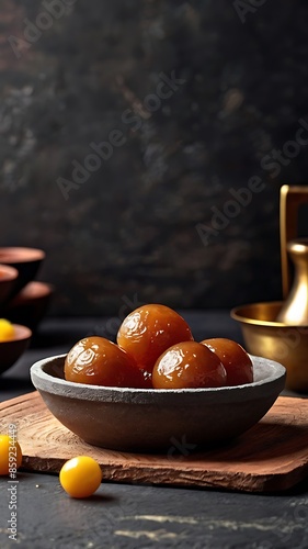 Delicious Gulab Jamun, Indian Dessert or Sweet Dish
