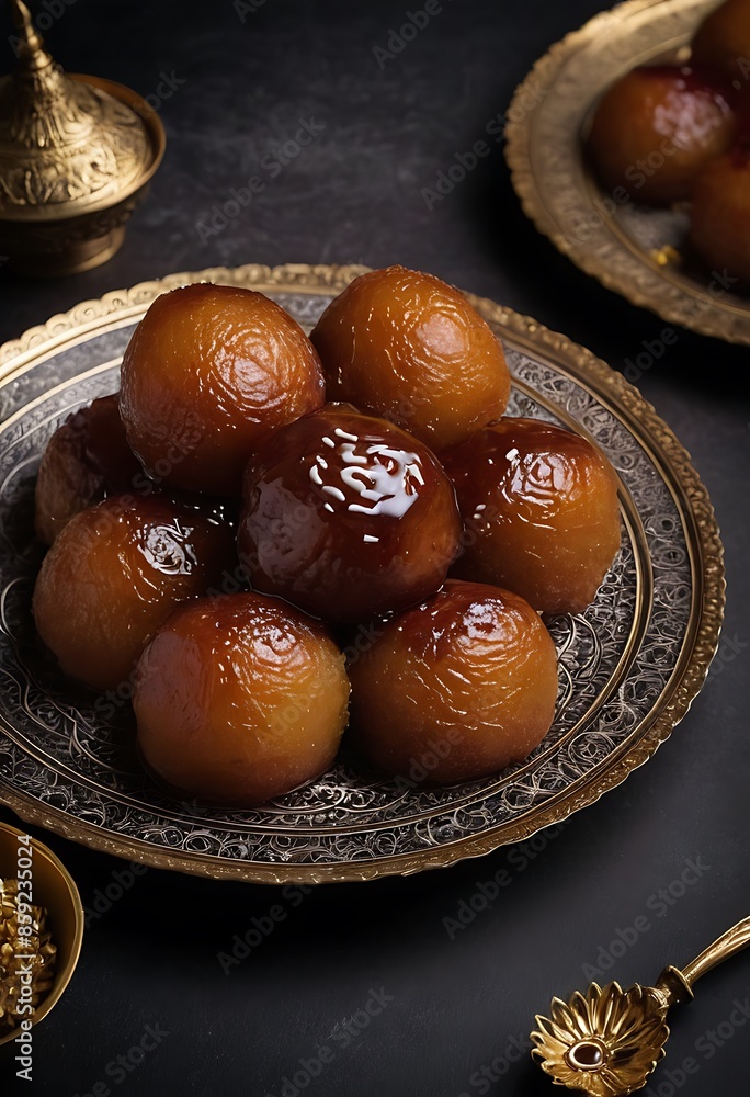 Delicious Gulab Jamun, Indian Dessert or Sweet Dish