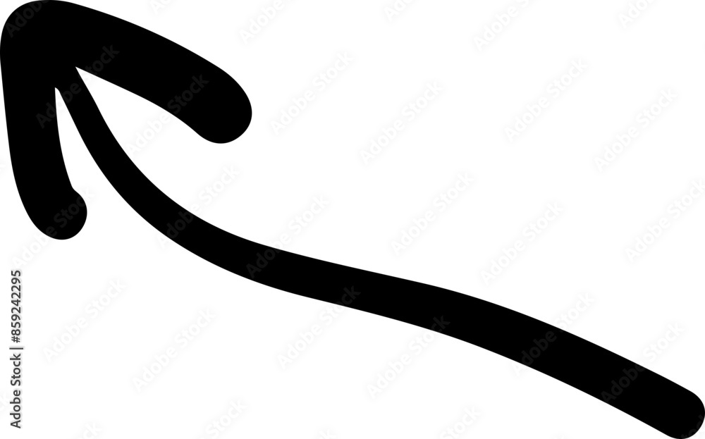 Curve Arrow Vector Silhouette Curve Arrow Vector Silhouette
