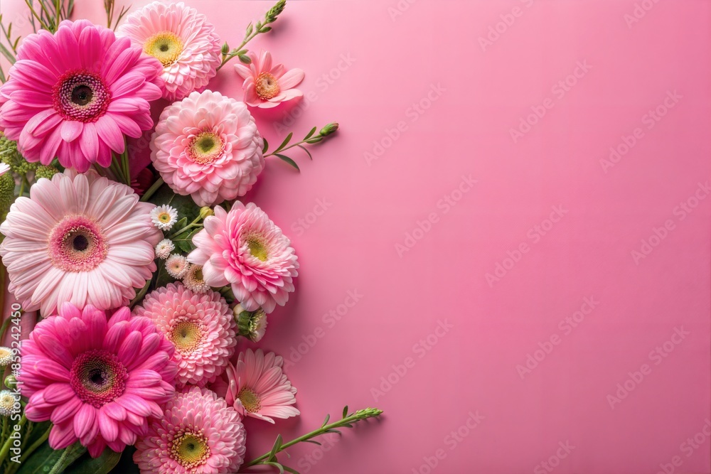 beautiful flowers on color background beautiful flowers on color background