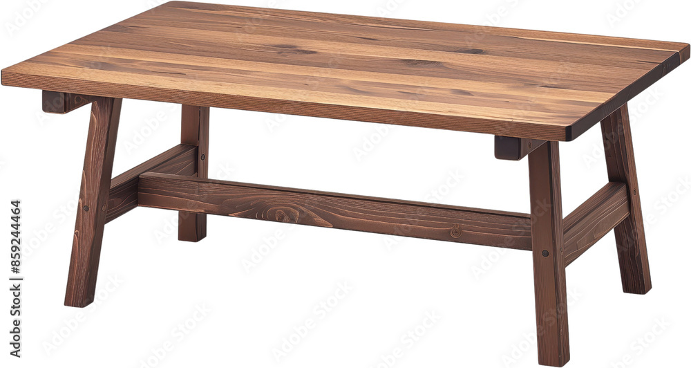 Wooden Coffee Table isolated on white Wooden Coffee Table isolated on white