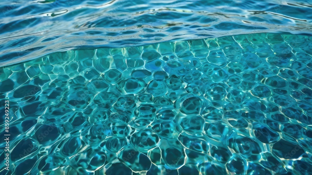 Obraz premium Sunlight Reflecting on Sea Surface