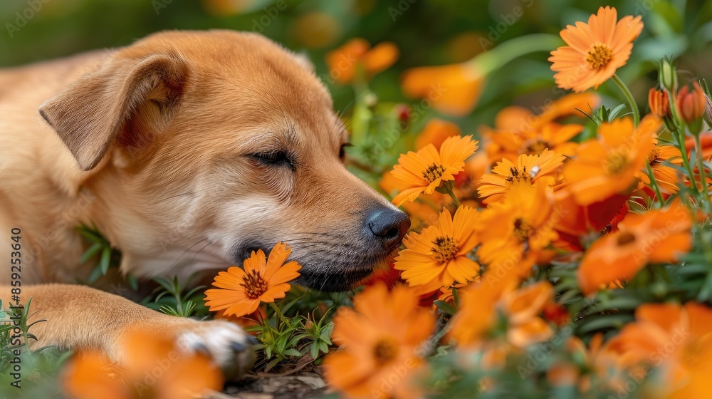 younger shiba inu colored flowers hd movie style hd image younger shiba inu colored flowers hd movie style hd image