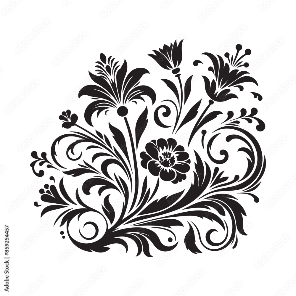 floral design element floral design element