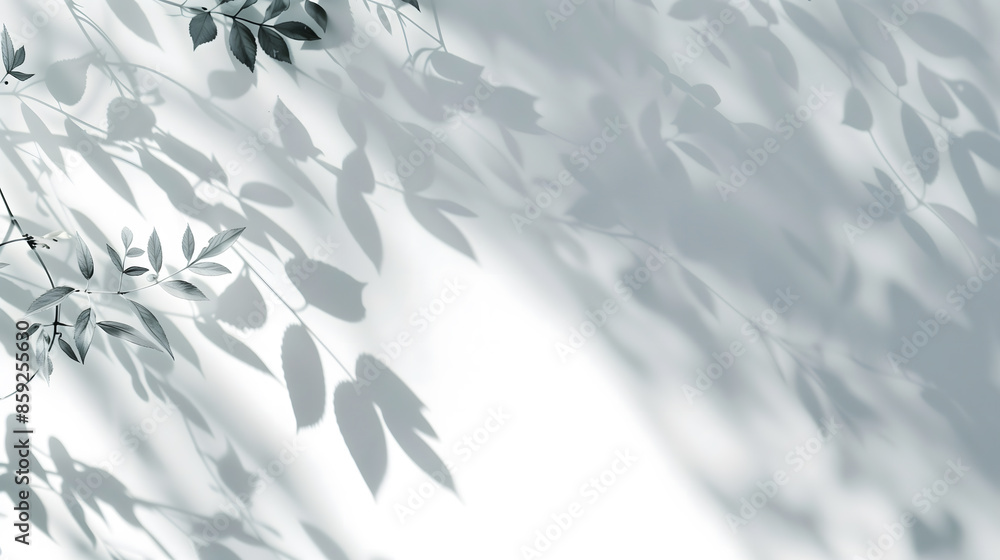 Minimalistic Light Background with Blurred Foliage Shadows Minimalistic Light Background with Blurred Foliage Shadows
