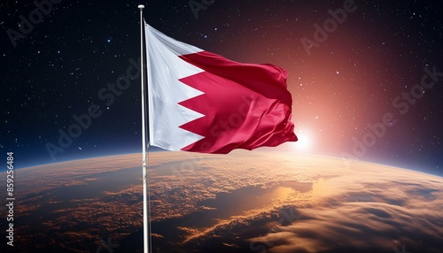 The flag of The Bahrain photo