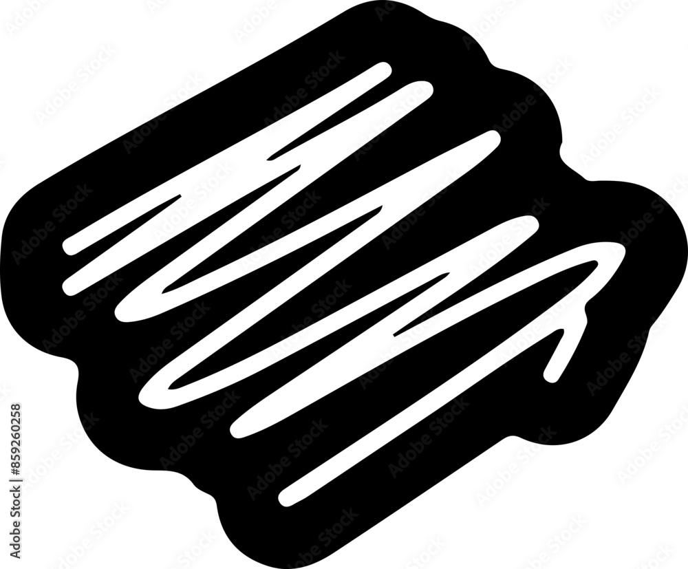 Obraz premium Scribble Vector Silhouette