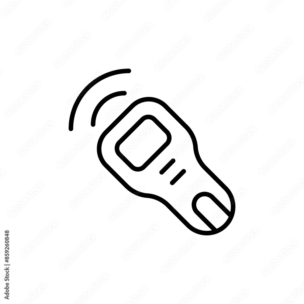 Metal detector outline icons, minimalist vector illustration ,simple transparent graphic element .Isolated on white background Metal detector outline icons, minimalist vector illustration ,simple transparent graphic element .Isolated on white background