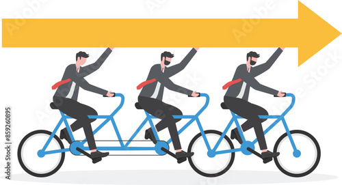 Business people team creative Idea Teamwork Business Team Riding

