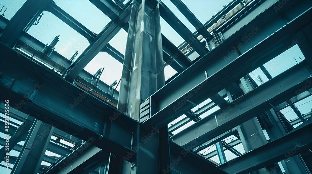 Steel Structure of a Building Under Construction Steel Structure of a Building Under Construction