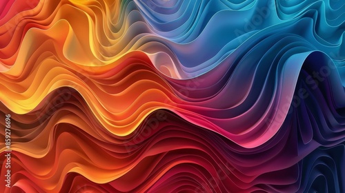 Abstract Wavy Gradient Background