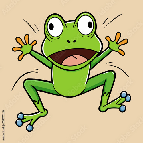 frog with a smile