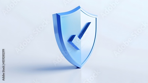 cartoon 3d Icon safety shield check mark perspective . Blue symbol security safety icon. Checkmark in minimalistic style. 3d vector illustration. white background Free Download cartoon 3d Icon safety shield check mark perspective . Blue symbol security safety icon. Checkmark in minimalistic style. 3d vector illustration. white background - GFXLoad